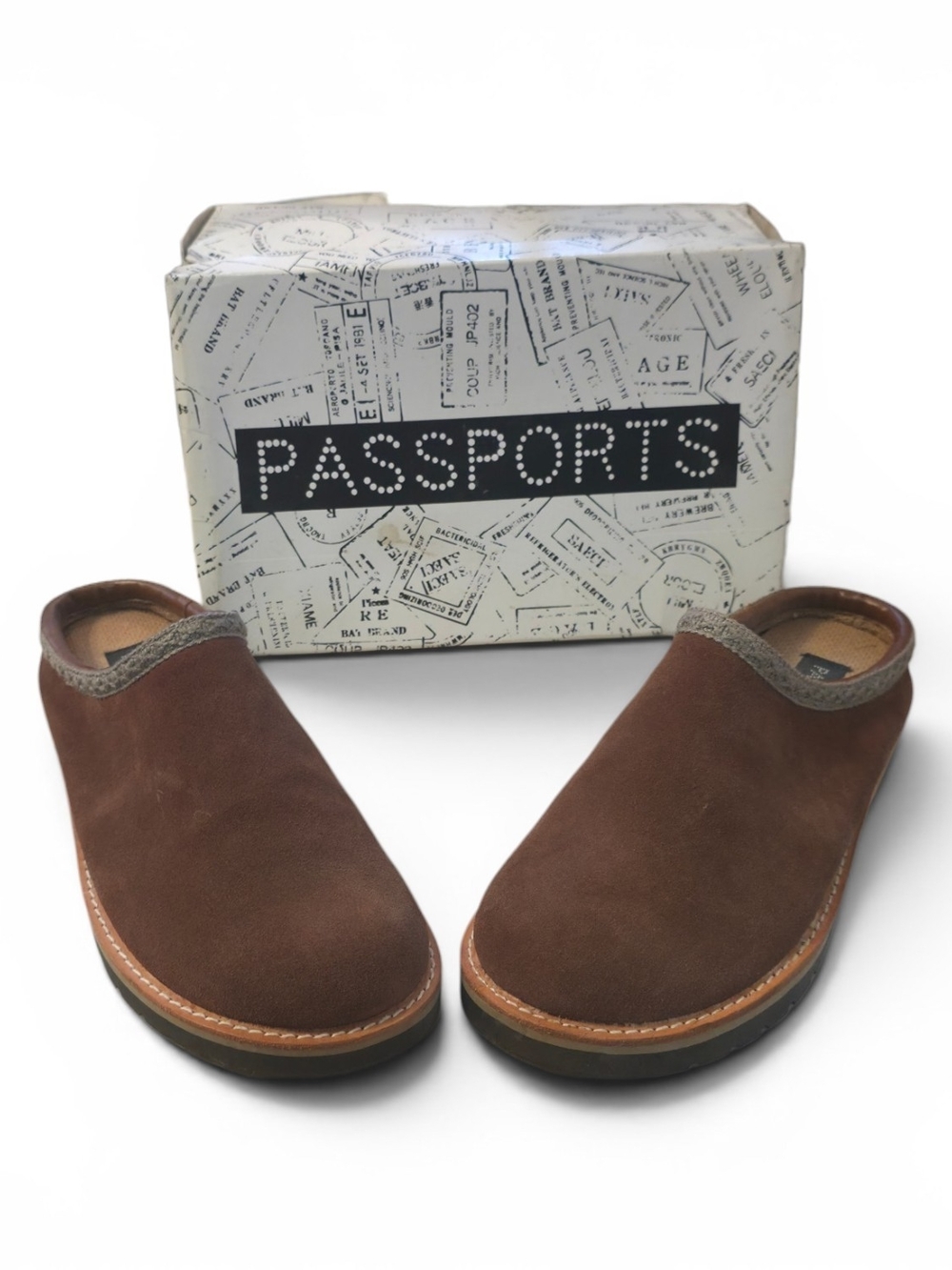 Passport Brown Suede Slip-On Loafers